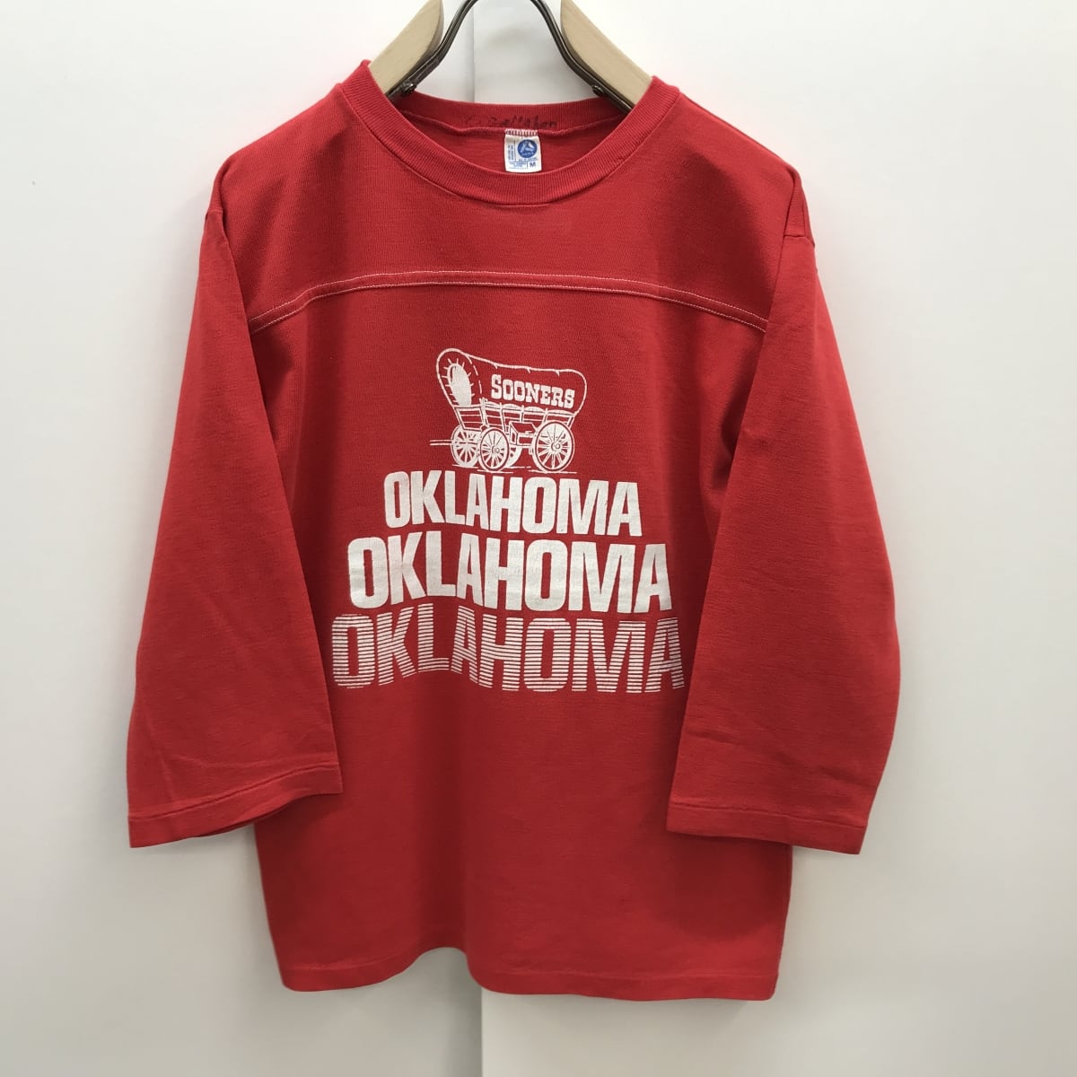 ARTEX 美品！70年代 OKLAHOMA SOONERS カレッジプリント Vネック