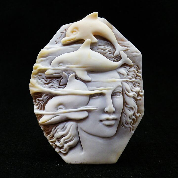 サルヴァトーレ・スカーラ作 スカーラ家初出しカメオ『潮汐』