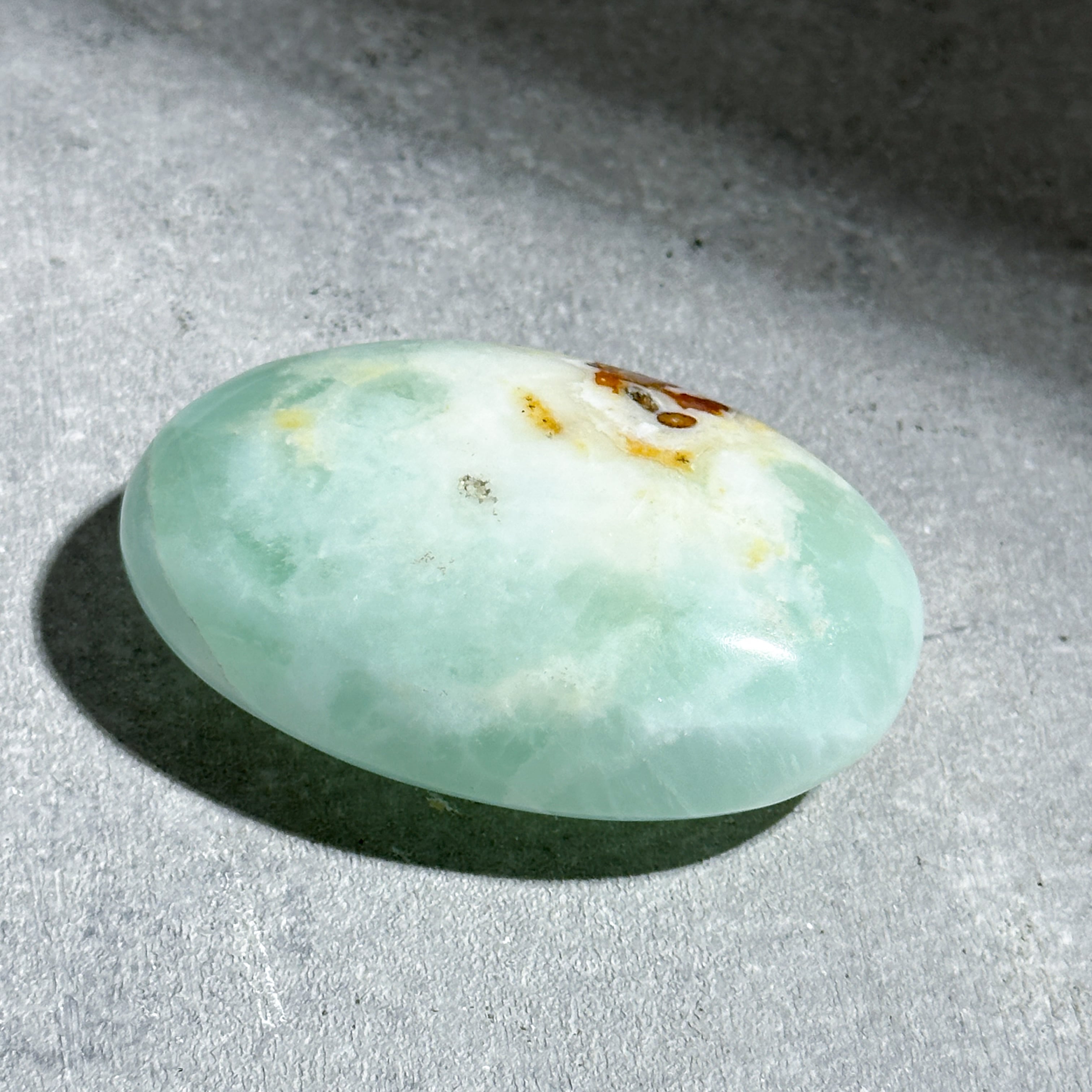 カリビアンブルーカルサイト パームストーン 63◇Caribbian Blue