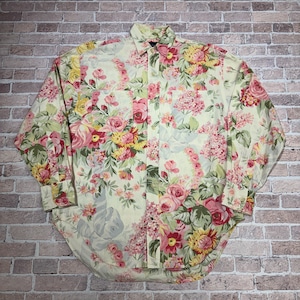 Ⓚ1990s RALPH LAUREN BOTANICAL SHIRT