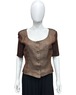 SS1990 PRADA ORGANZA LAYERED TOP
