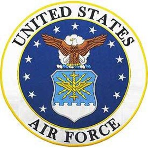 【ミリタリー】合衆国空軍　U.S.Air Force シンボル【アイロンワッペン】