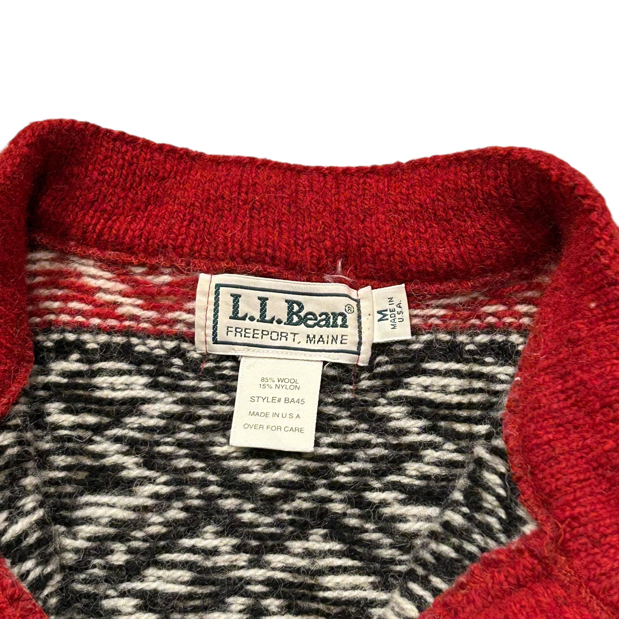 90's USA製 LL Bean Nordic Knit Sweater M / エルエルビーン