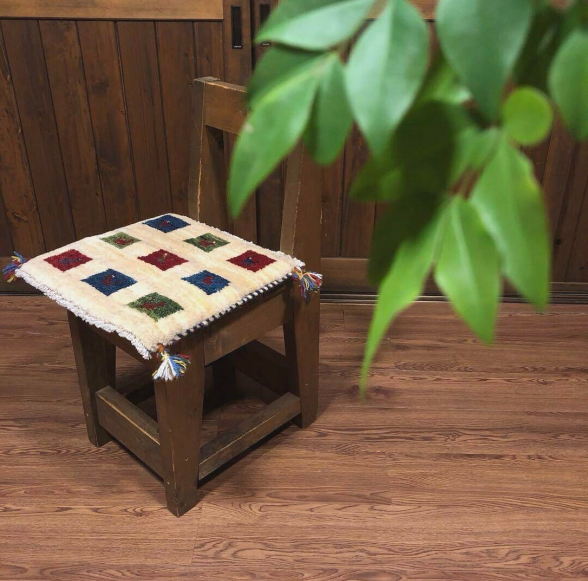 ペルシャギャッベ (ギャベ) チェアマット 椅子の座布団 No.GS-1365