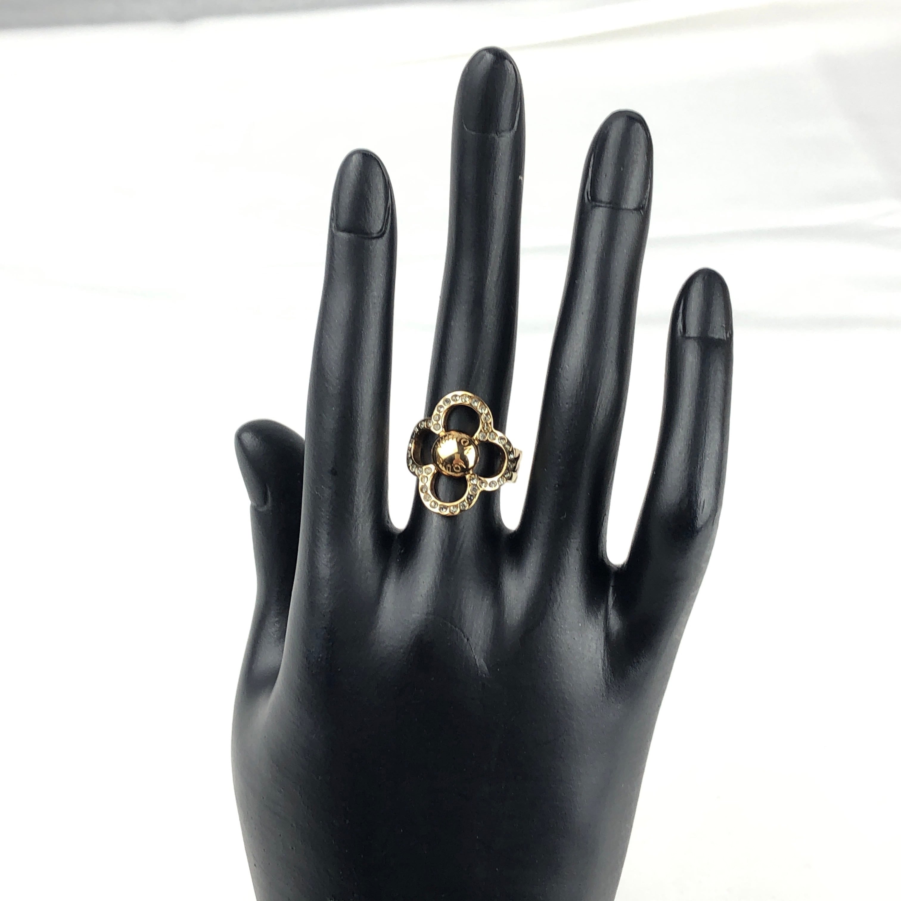 ルイヴィトン花柄指輪 Louis Vuitton フラワーモチーフ リングMサイズ 新作】Louis Vuitton
