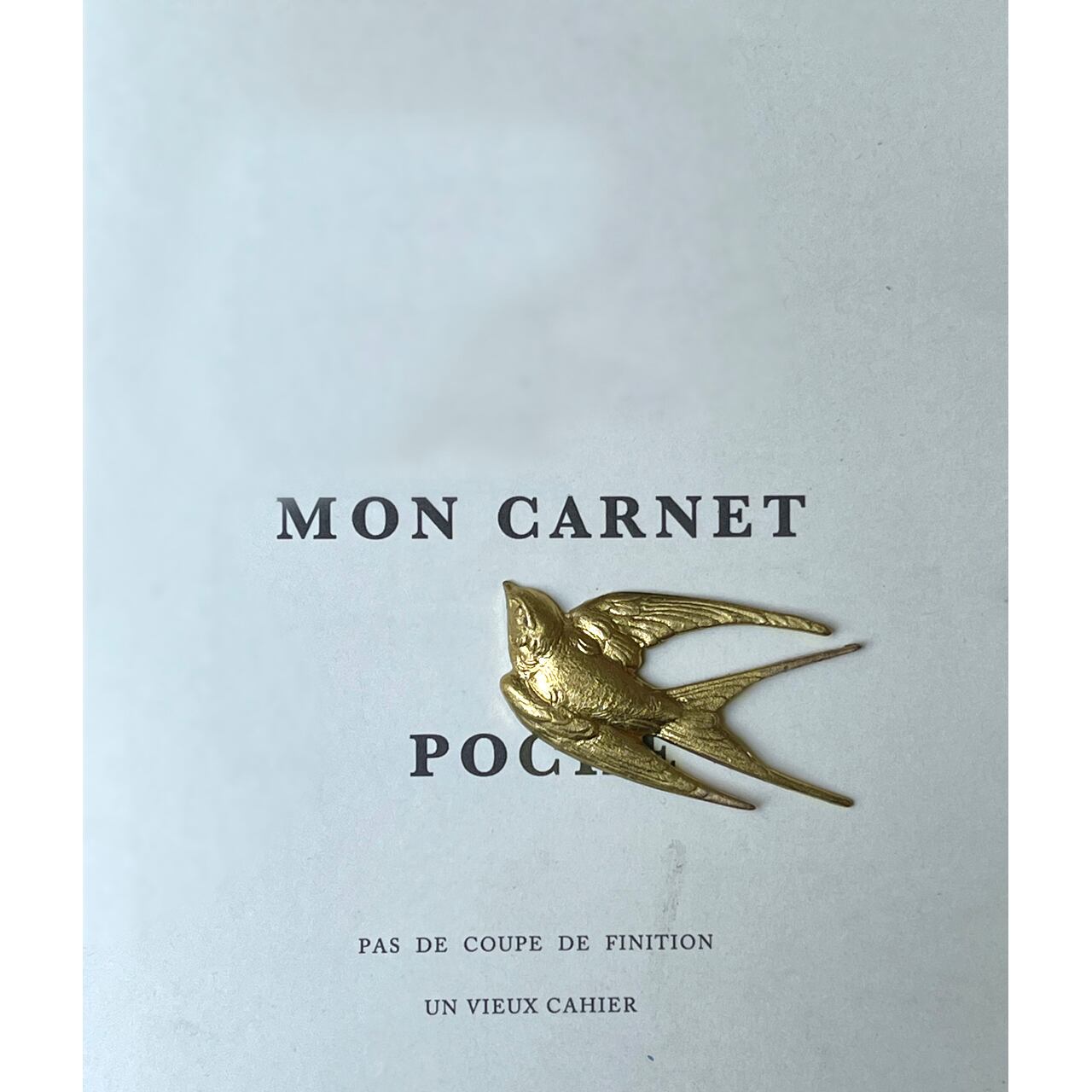 vintage《真鍮 パーツ》 スパロウ/約4.4cm×2.2cm 1個