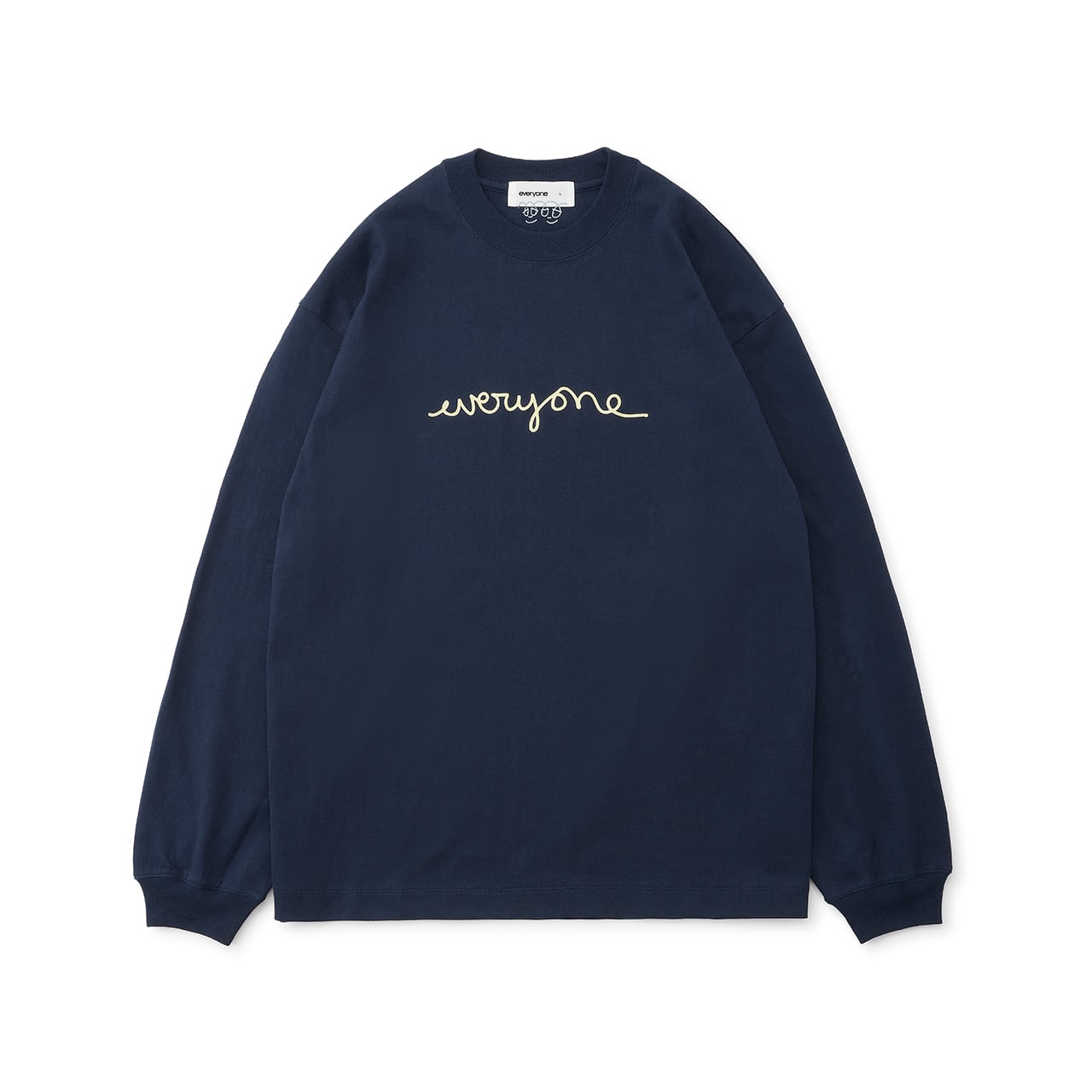 everyone j.30000 rooftop logo long sleeve tee (NAVY) | everyone 