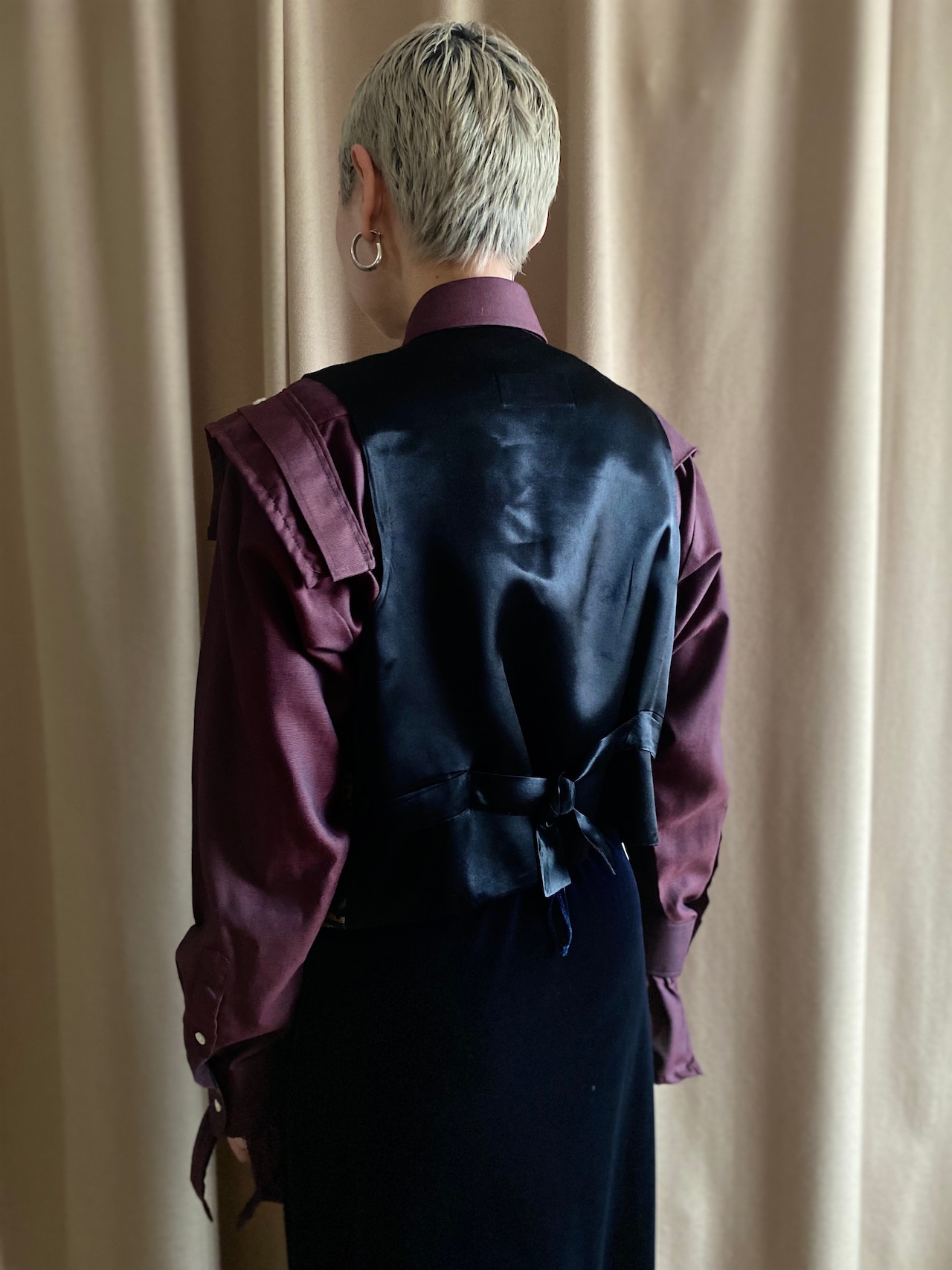 MADE IN U.S.A. ethnic vest-3955-1