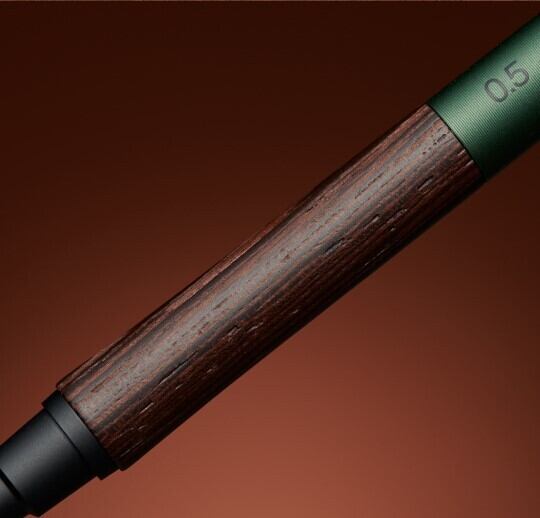 三菱鉛筆 クルトガウッド シャープペン フォレストグリーン 0.5mm M5