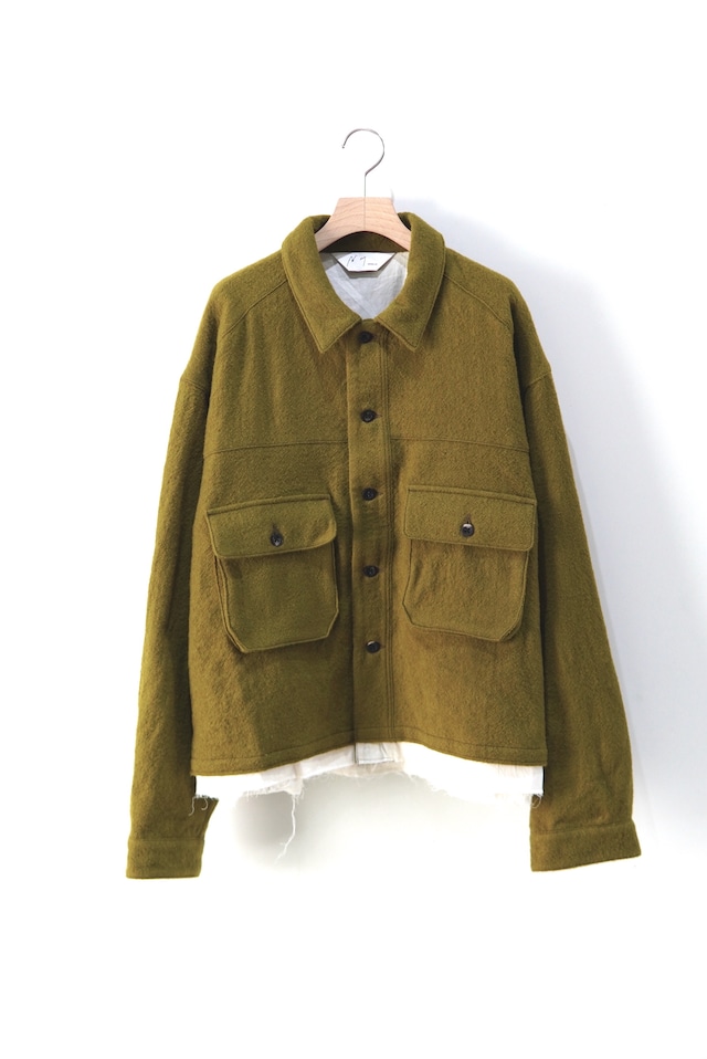 ANCELLM  / SHRINK WOOL LAYERING JACKET / ANC-JK58-A