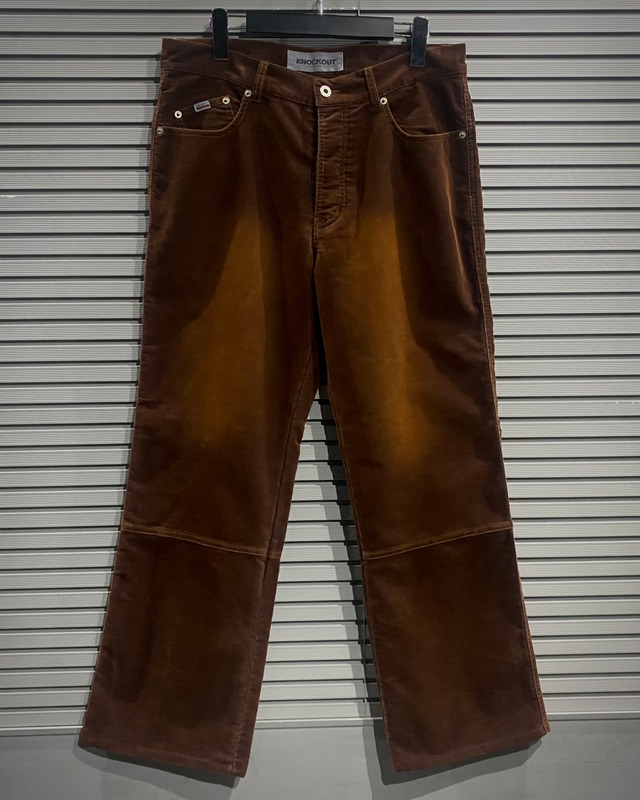 【X VINTAGE】"KNOCK OUT" Fade Corduroy Straight Pants