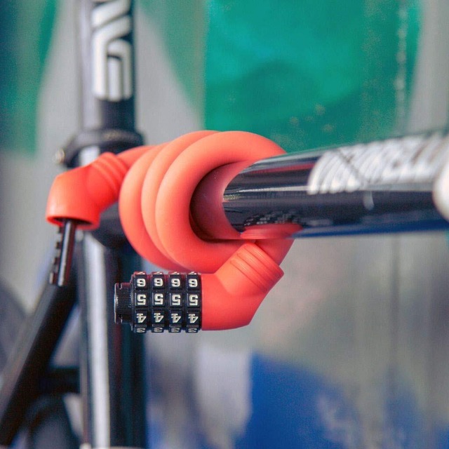 【特価商品】ユーラック(Ulac) 自転車 鍵 1970 シリコンカバーワイヤーロック 15mm×60cm A600M