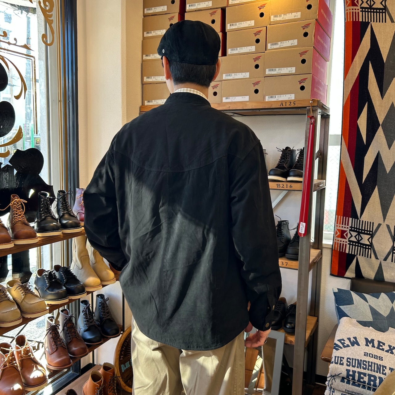 ナスングワム【Nasngwam】Bright Swede Jacket (black) - 8