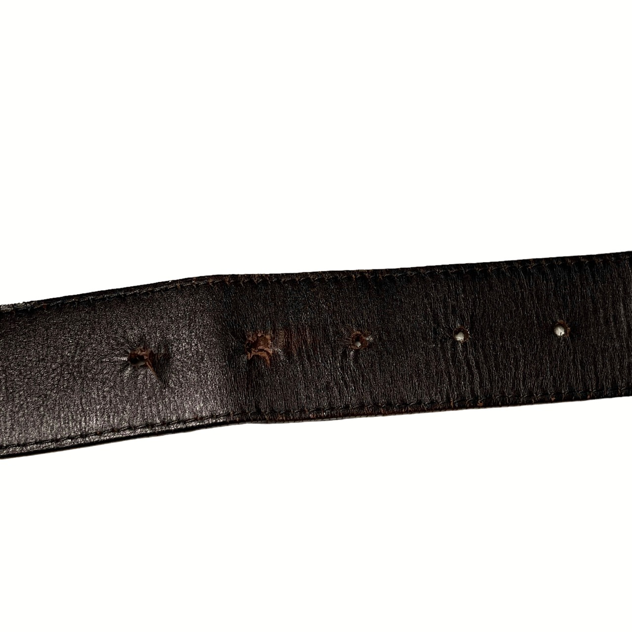 BOTTEGA VENETA dark brown leather belt " intrecciato "
