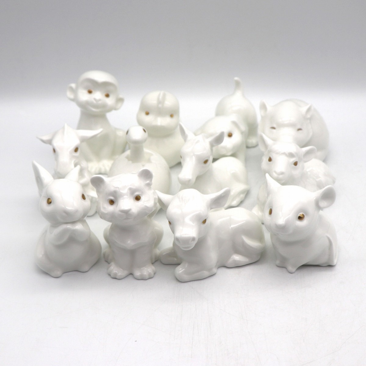 Noritake・ノリタケ・干支置物・十二支セット・磁器人形・No.210713 