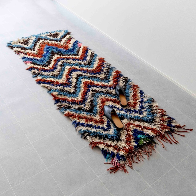 【Vintage】モロッコ・ヴィンテージラグ BC-7 "68cm×190cm"
