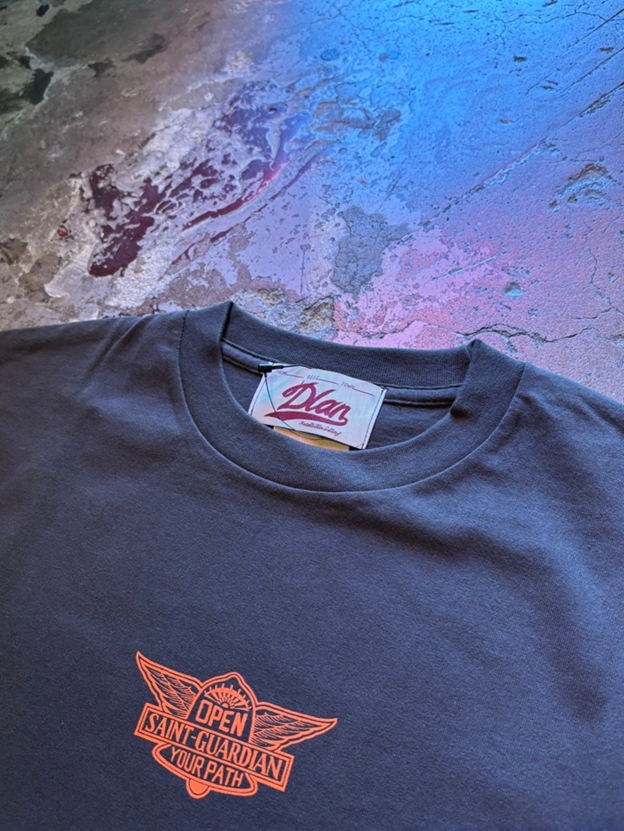 DLAN / SAINT-GUARDIAN S/S T SHIRT / Tシャツ / T SHIRT / SUMI×ORANGE - 5
