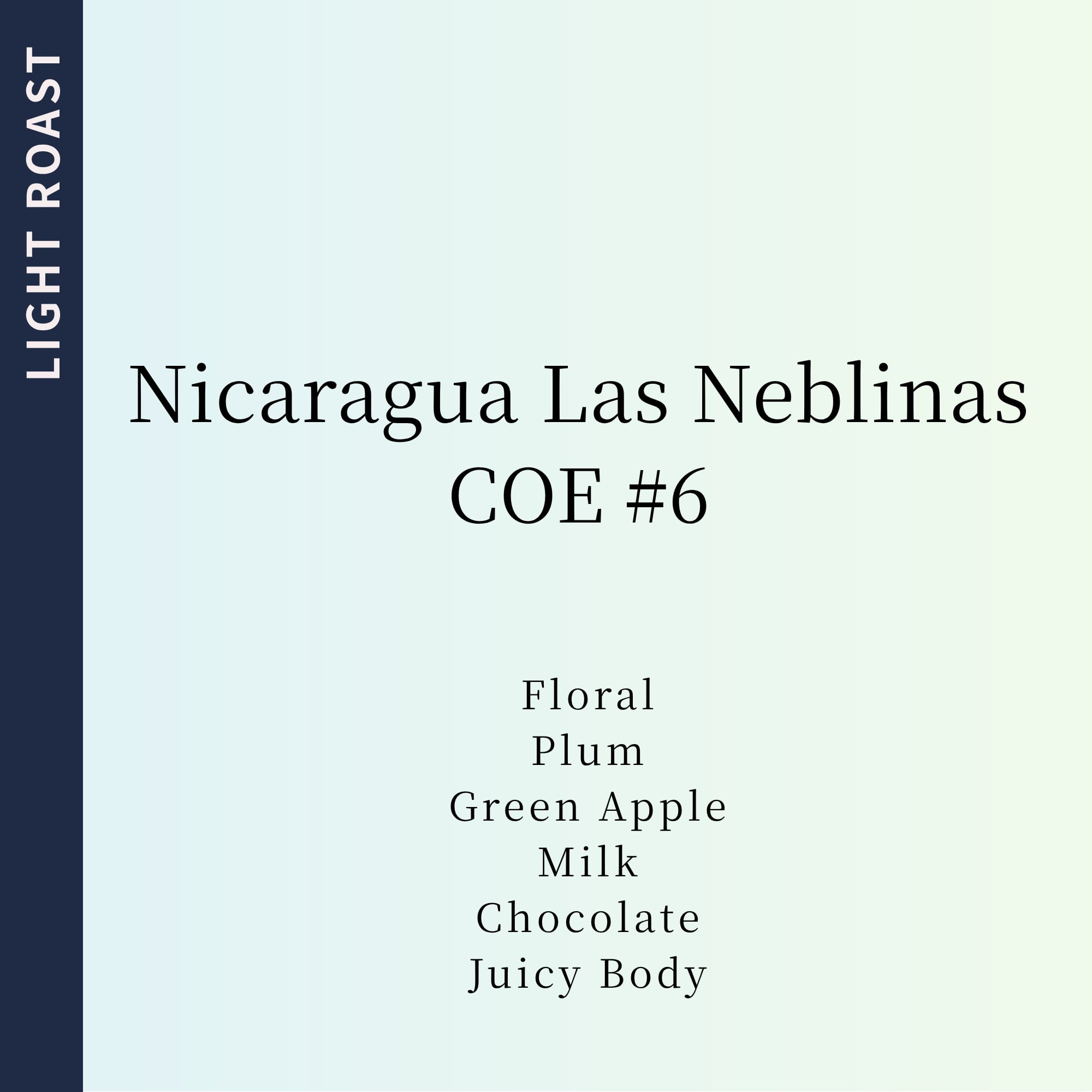 【ラストストック特別価格】Nicaragua Las Neblinas COE #6 85g (Light roast)