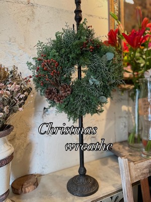 Xmasリース「シンプルGreen」