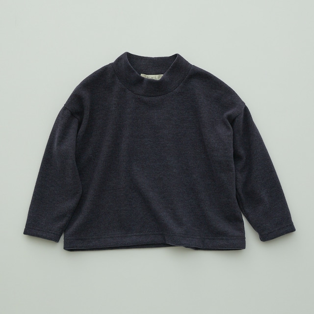 〈 eLfin Folk 〉Fluffy mock neck pullover / elf-232J45 / トップス / night gray / 140〜150