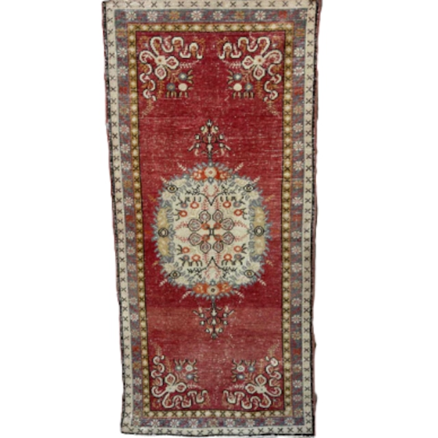 トルコ ヴィンテージラグ TR002 | ギュネイ | 95cm × 209cm