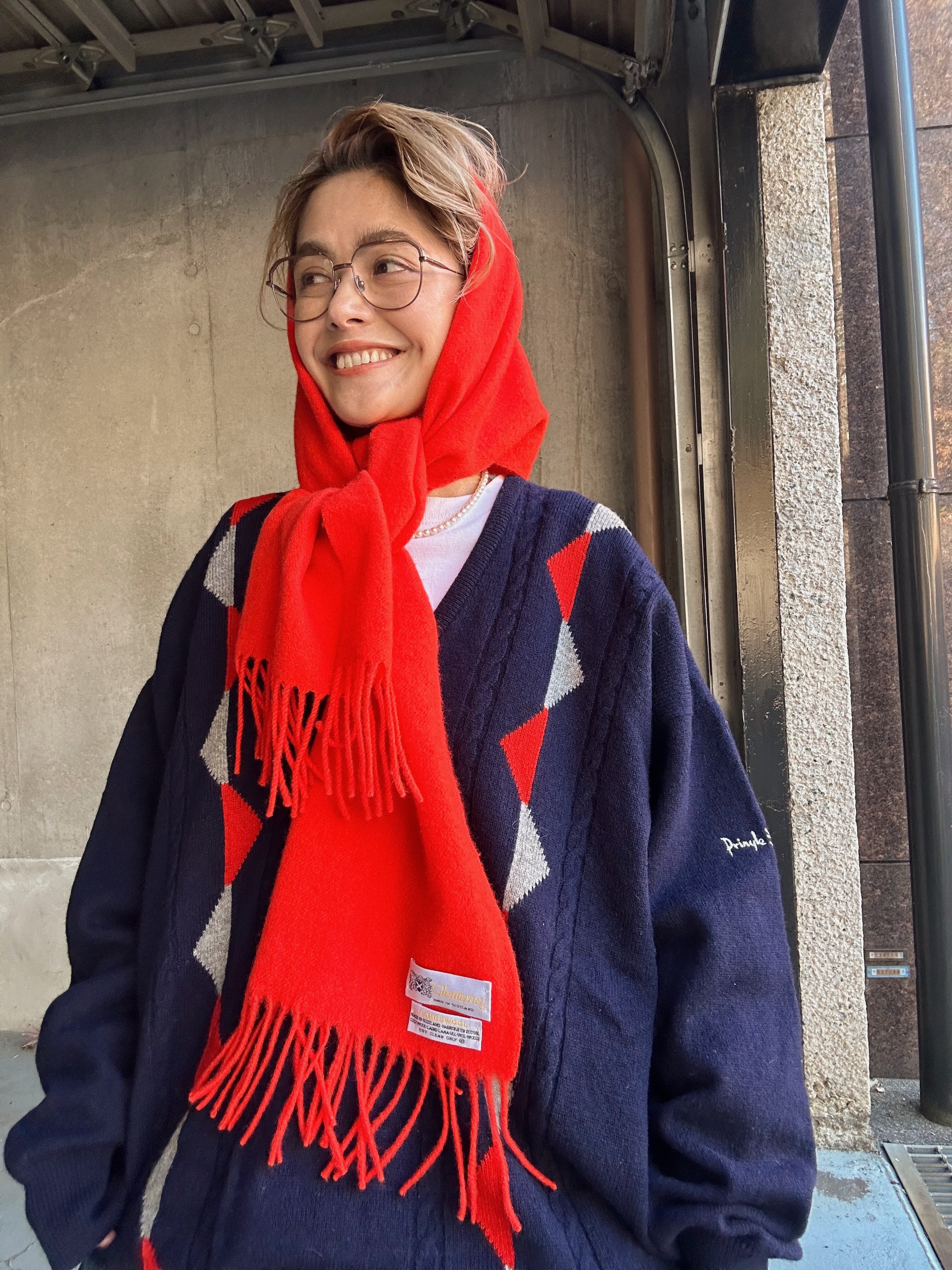 (AC140)Glentana lambs wool scarf made in Scotland