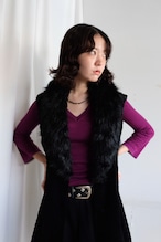 “MISSONI” High gages V neck knit top