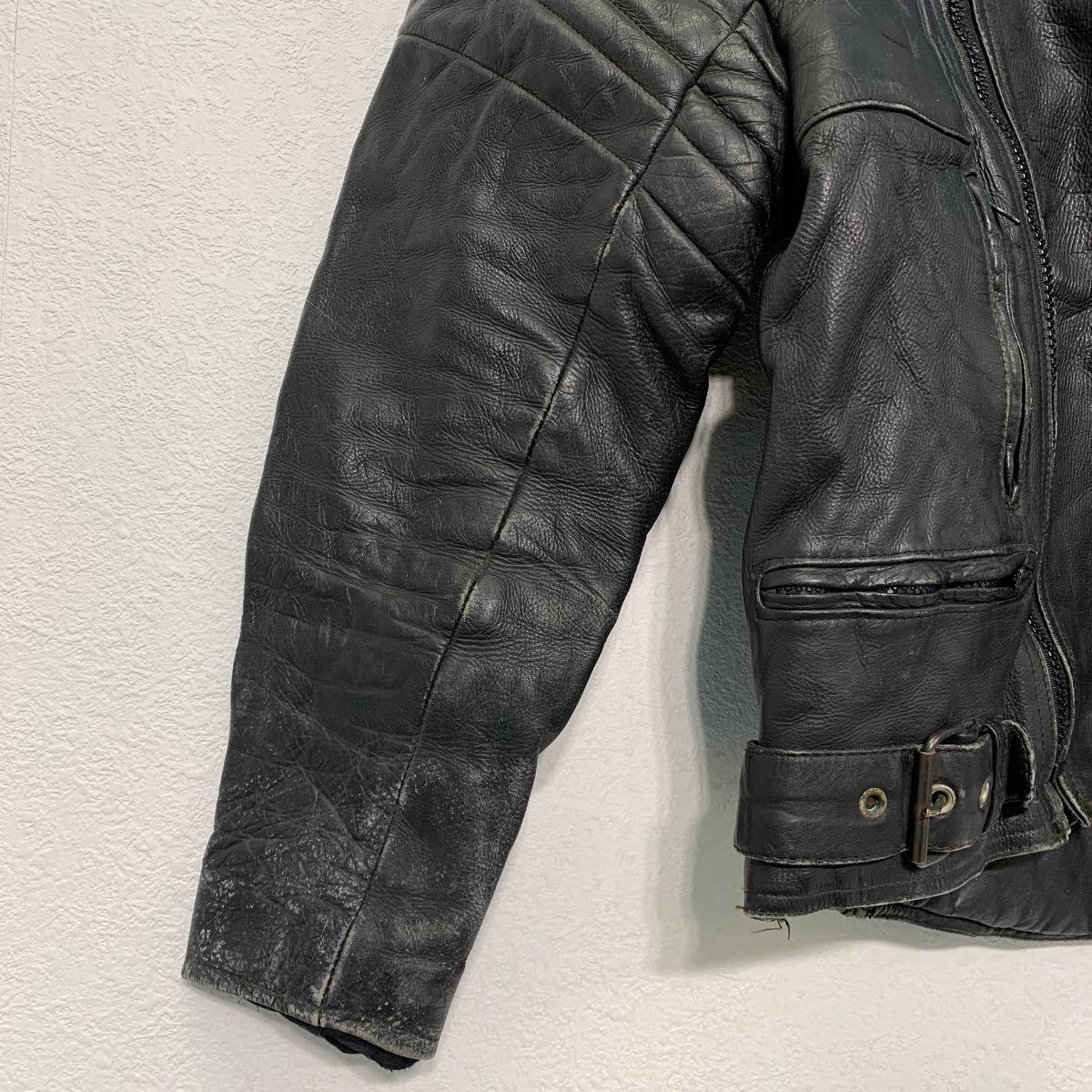 レザー ジャケット XL〜 ブラック 革ジャン ライダース 古着卸 