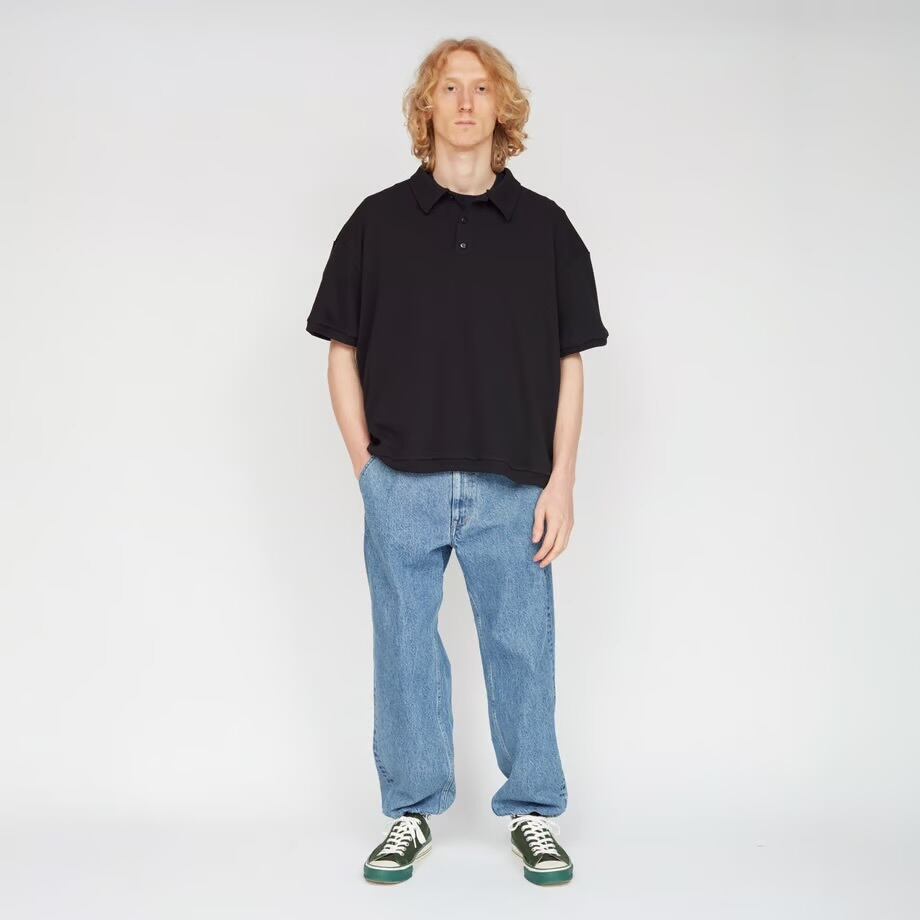 UNTRACE”_166 S/S POLO SHIRT BLACK” | Lapel online store
