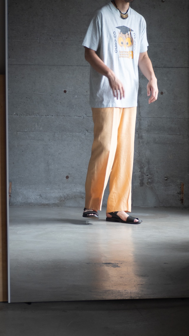 "ACWA" 1970s Yellow Linen trousers