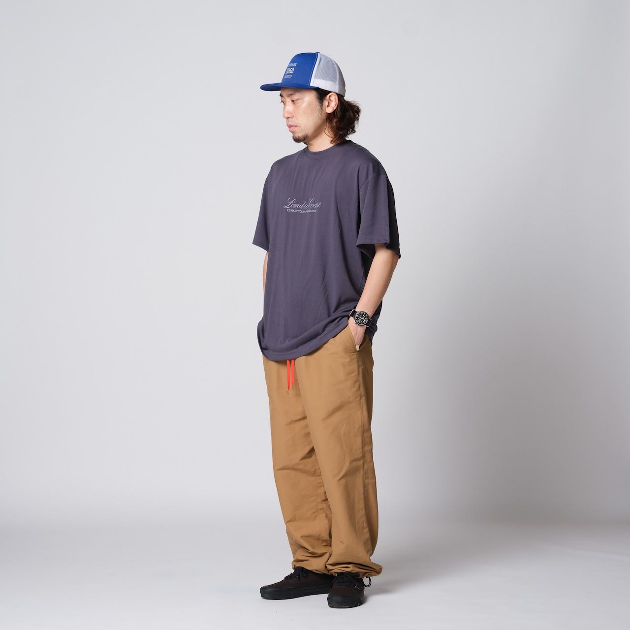 【DARGO】Cotton Nylon Track Pants（WALNUT）