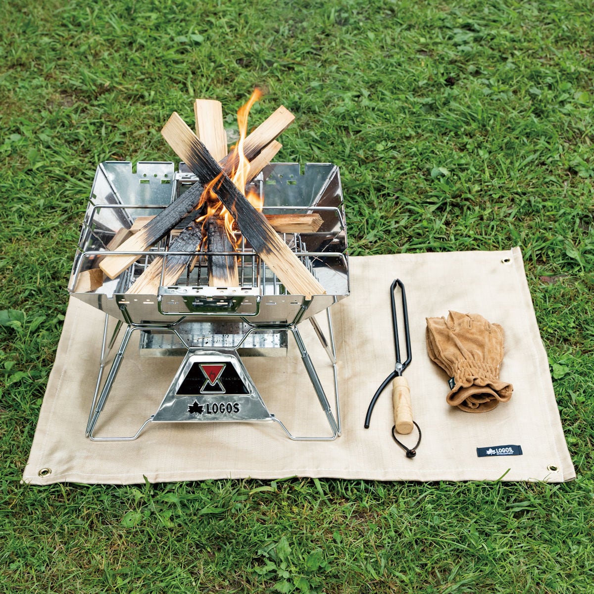 【LOGOS ロゴス】たき火台シート(80×60cm)〈 製品コード No. 81064021〉