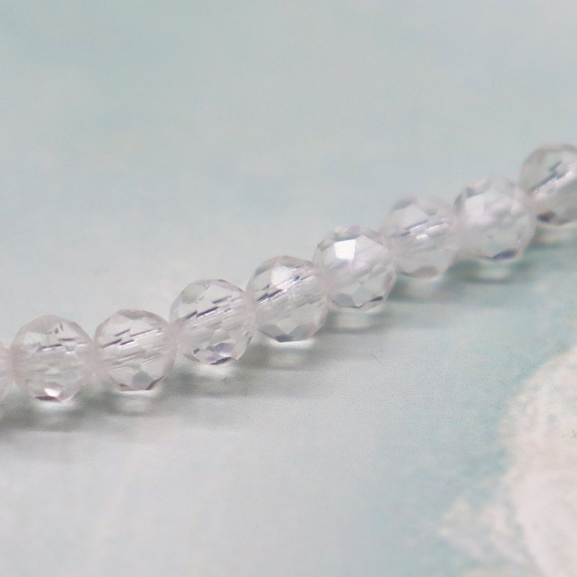 水晶×ホワイトシェル×マザーオブパール ネックレス