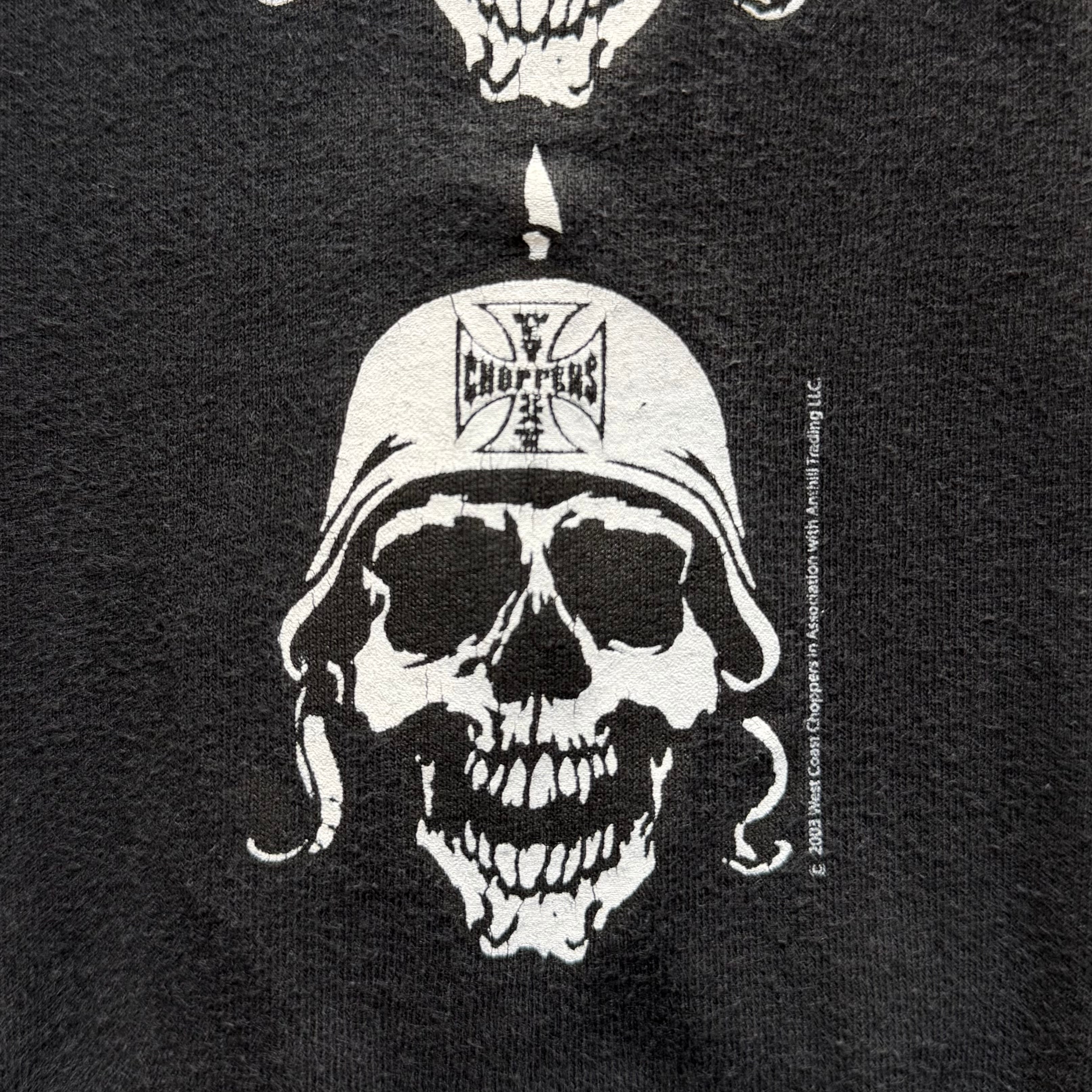 West Coast Choppers Skull Longsleeve Tee