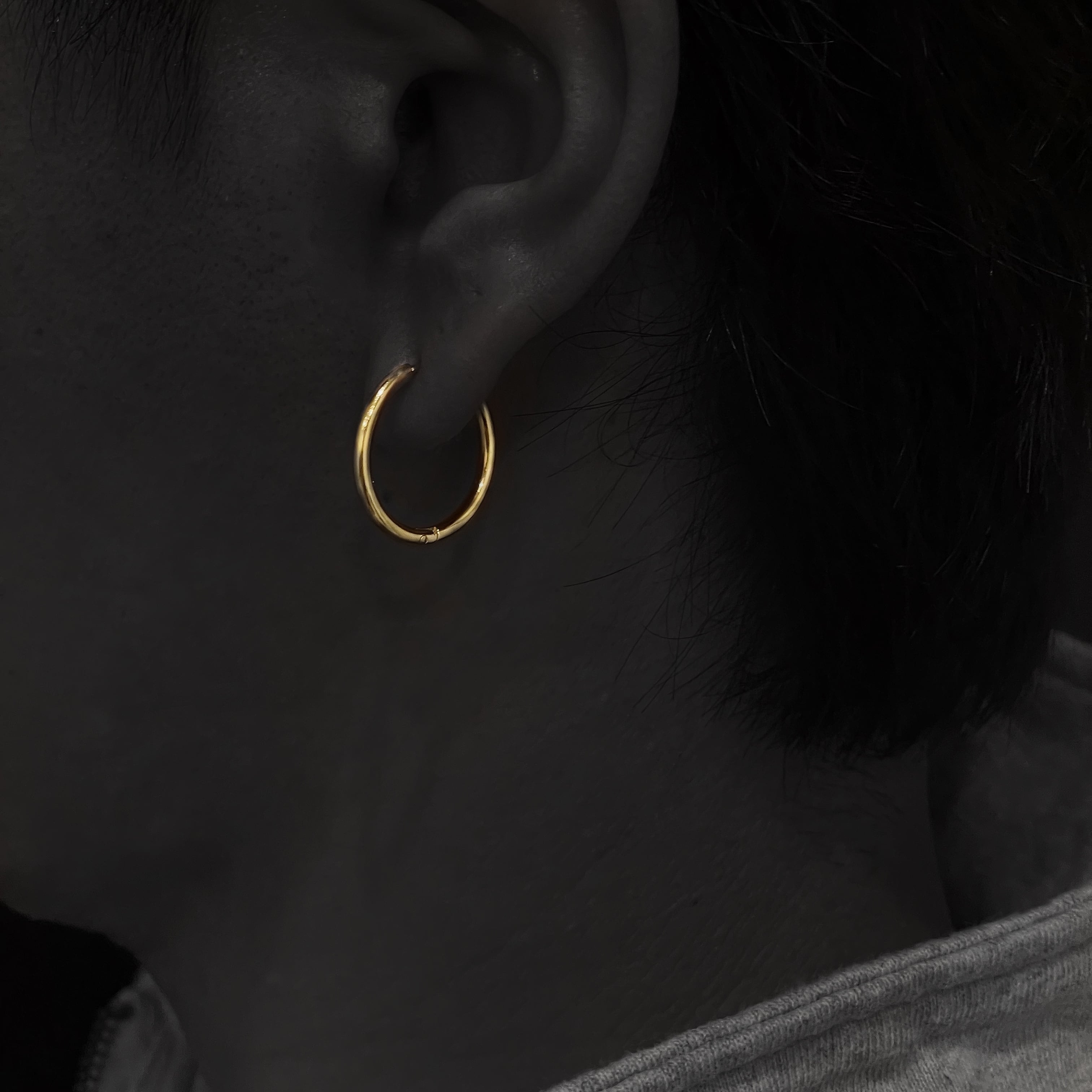 片耳のみ】316L Hawaiian cross × Hoop pierce | ✯Lucliss Jewelry✯