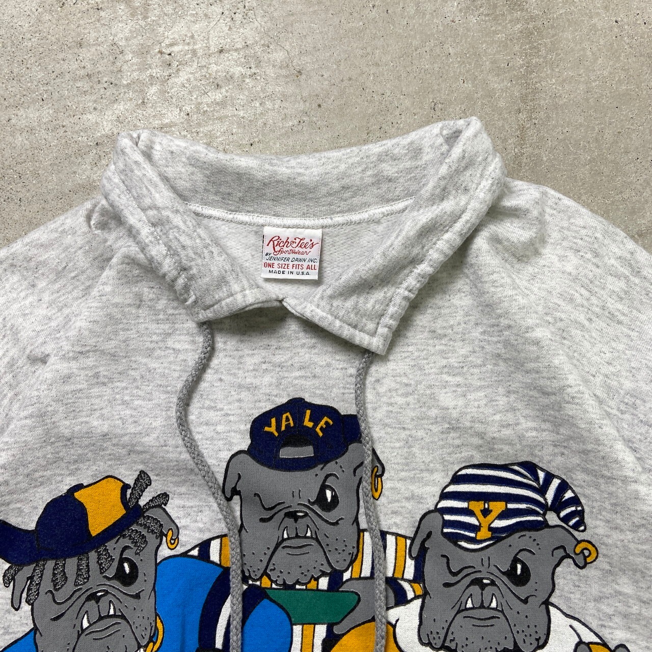 90年代 USA製 YALE BULLDOGS カレッジチーム スウェットシャツ 
