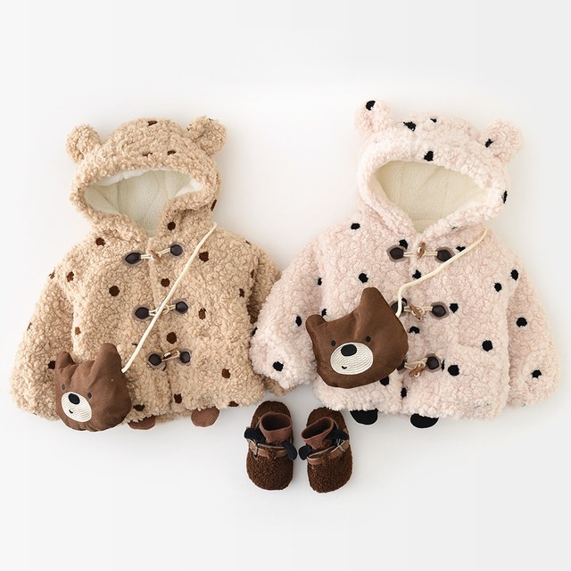 【冬作】ドットフリルアウター