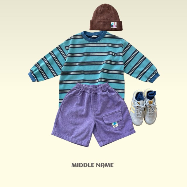 《送料無料》予約:ピッグポケットバミューダパンツ【MIDDLENAME】※ジュニアサイズ