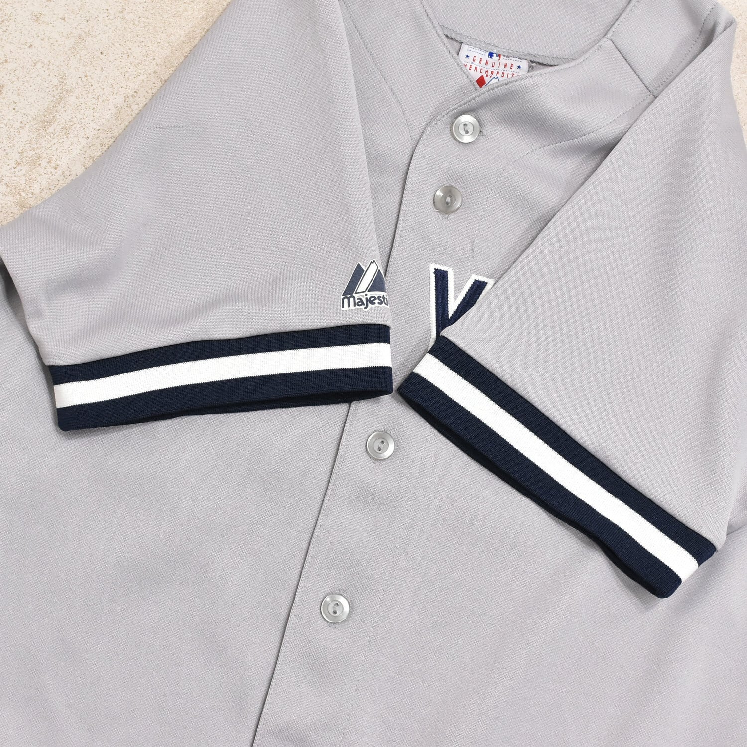 90s majestic MLB NY YANKEES baseball shirt | 古着屋 grin days
