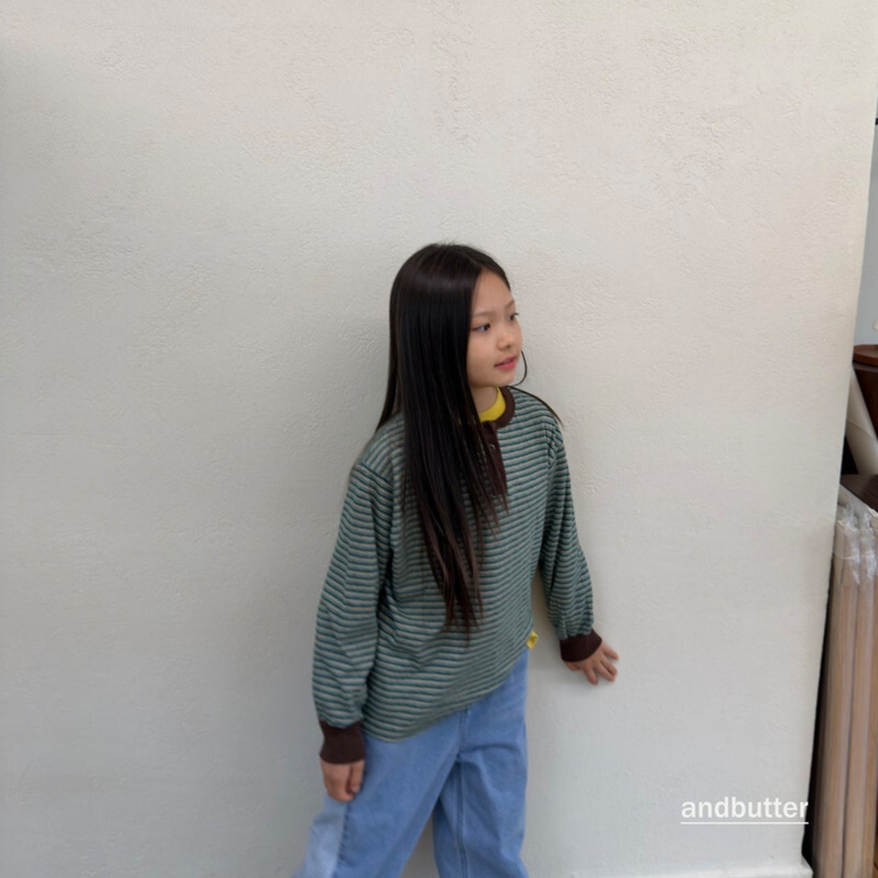 【取寄/韓国直送】and butter ぺペロヘンリーTシャツ｜秋服｜韓国子供服｜26/AT
