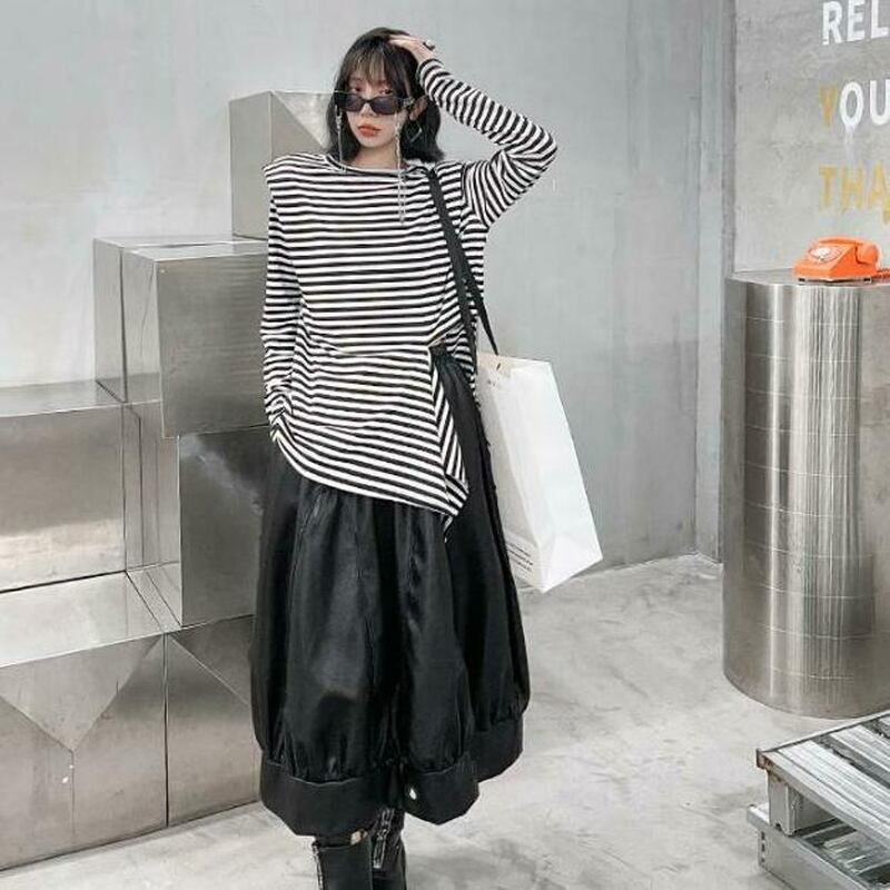 カジュアル モード系 ストリート系 ワイドパンツ 綿 オールシーズン 奉呈