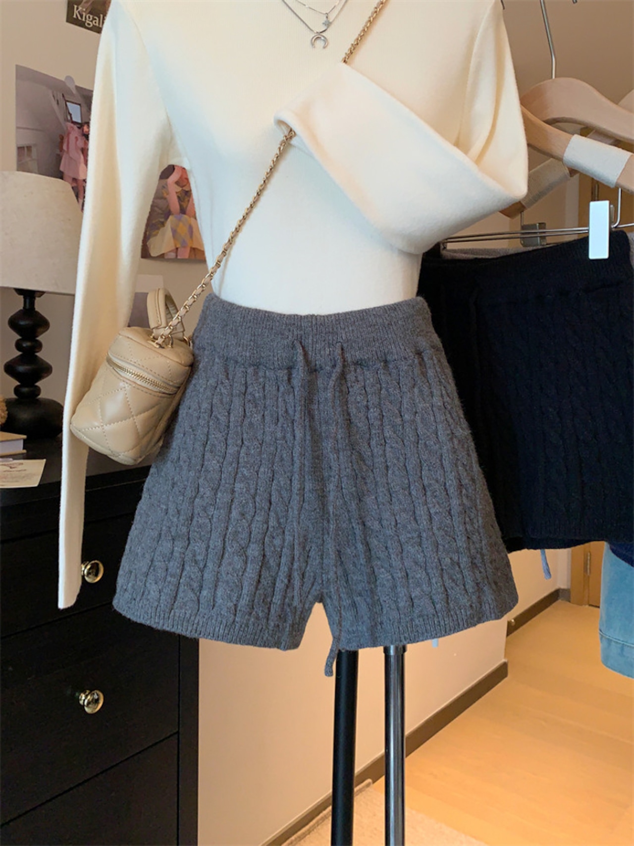 ニットガーリーショートパンツ LK1810