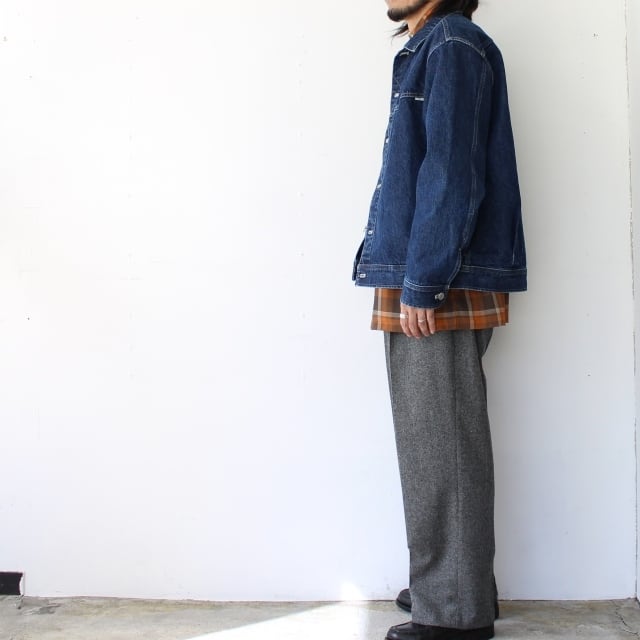 amne デニムブルゾン 13.5oz Denim omit blouson （Indigo） | C