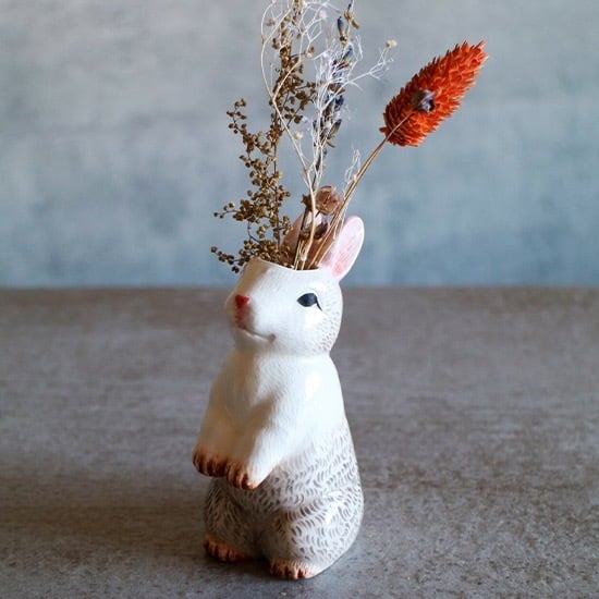 再入荷＊【Animal Vase】ウサギ ミニ花瓶 一輪挿し フラワーベース