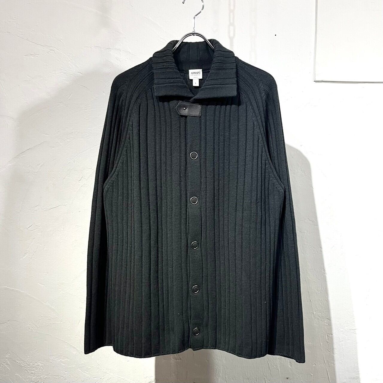 ARMANI COLEZIONI Wool Knit Jacket ITALY製