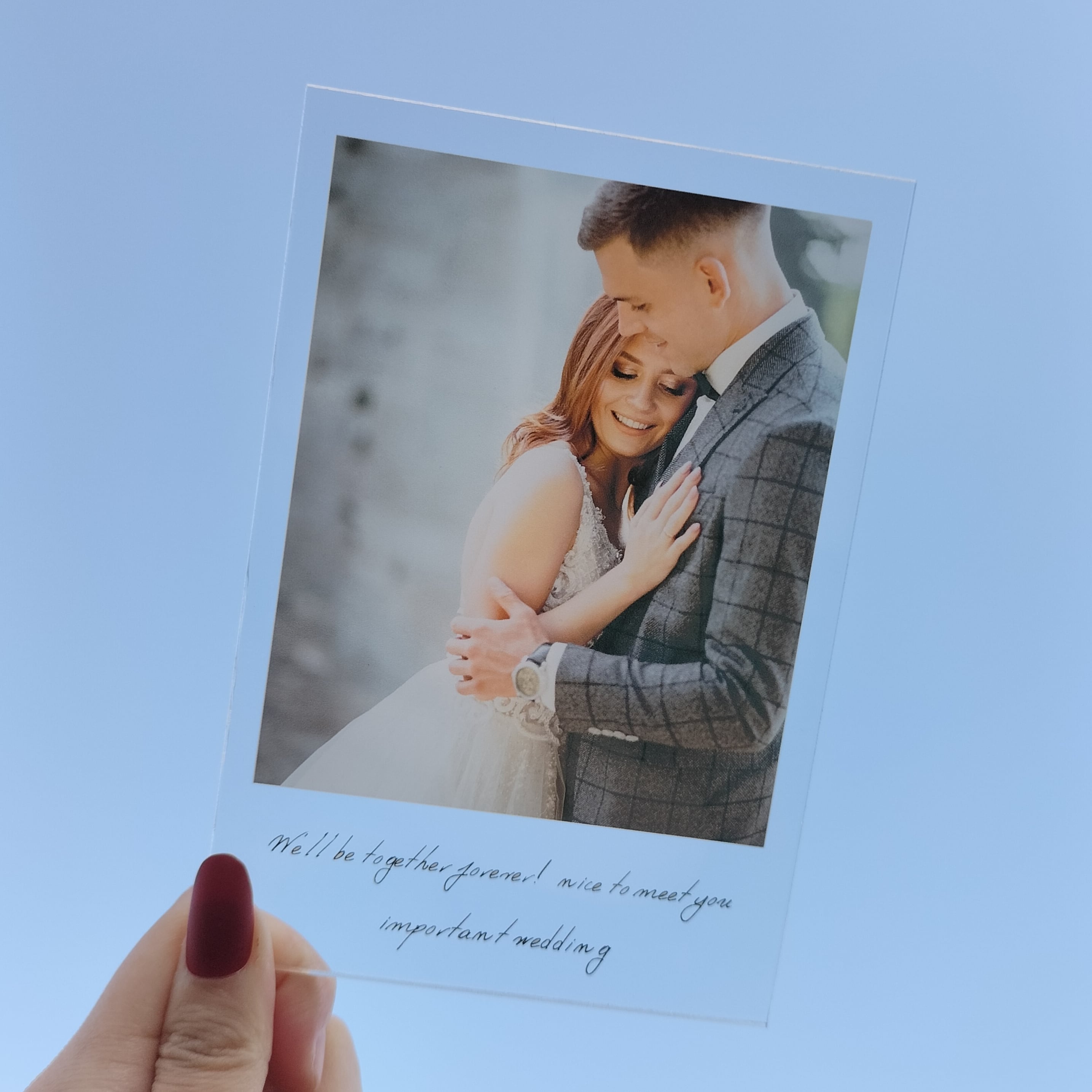 チェキ風アクリルスタンド