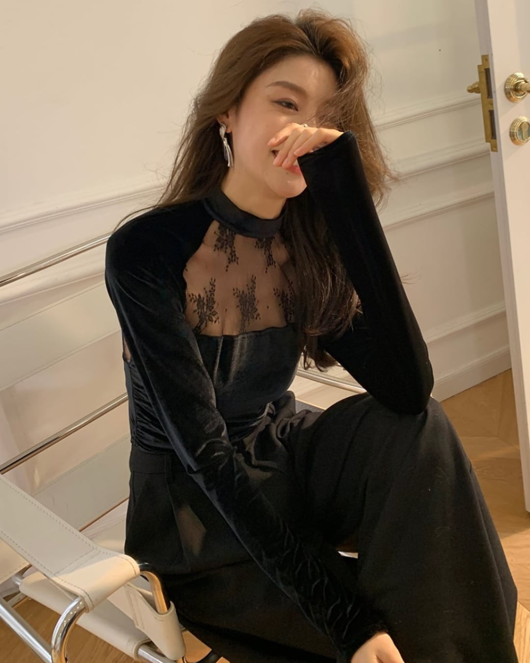 レースシースルートップス A30212