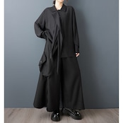 アシメタイ デザイン シャツ 00343