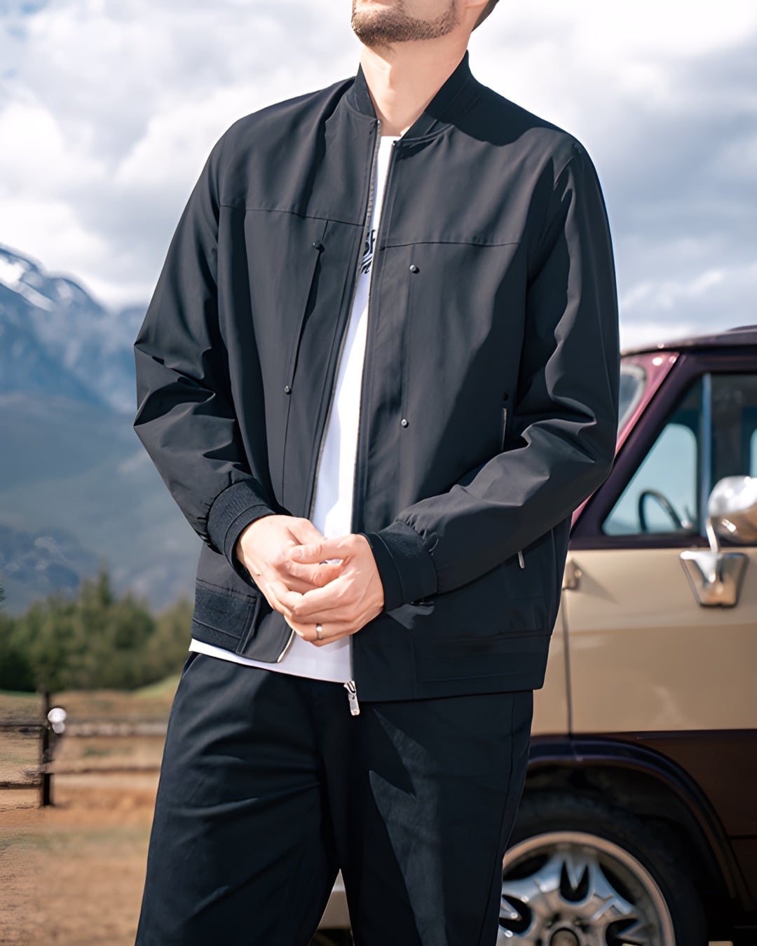 アメリカン ベースボールジャケット 3色 E0248