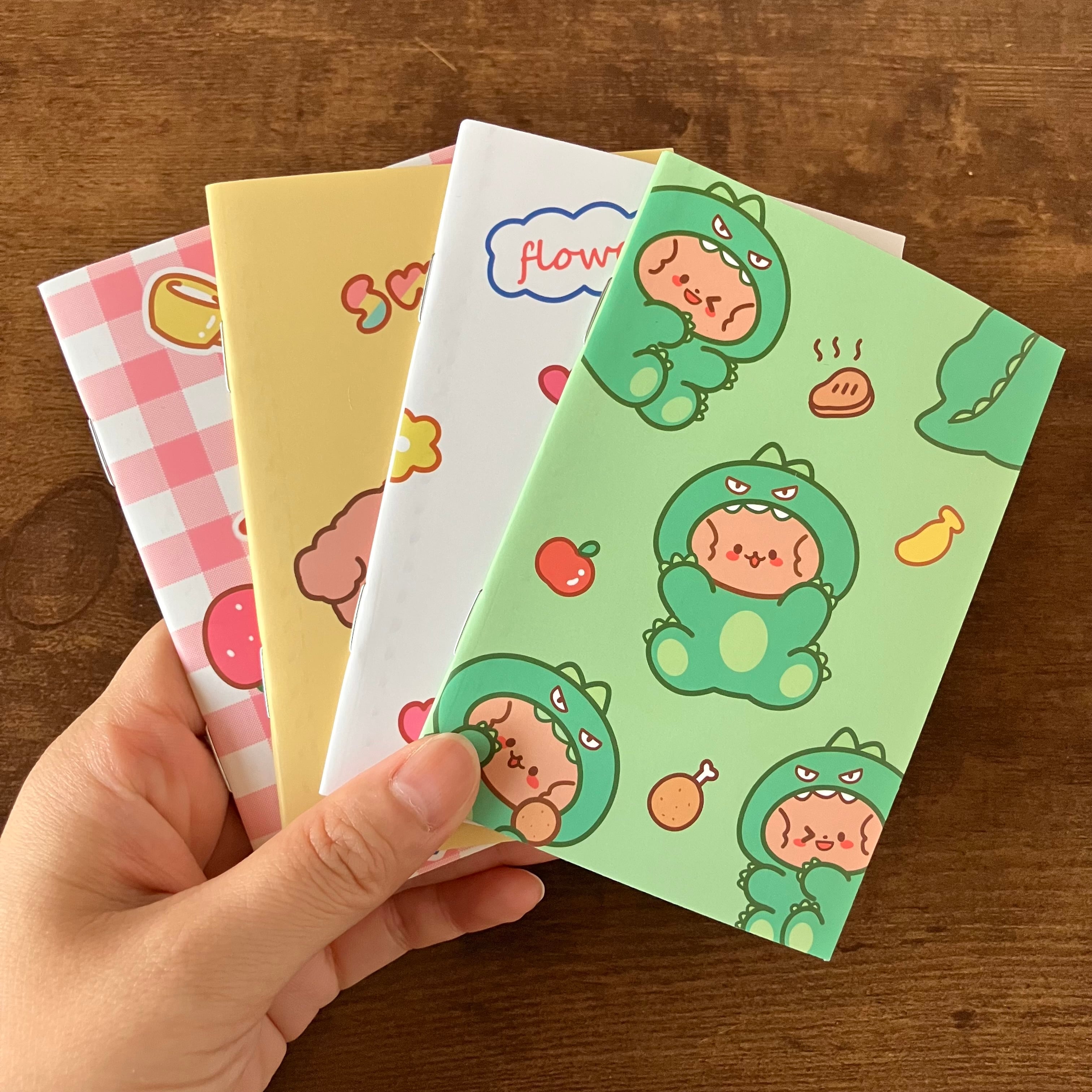 【4冊セット】手のひらサイズの豆ノート　輸入品